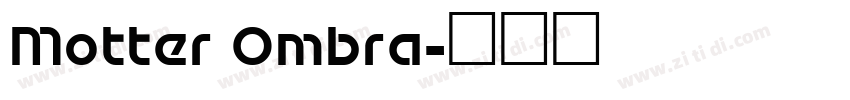Motter Ombra字体转换